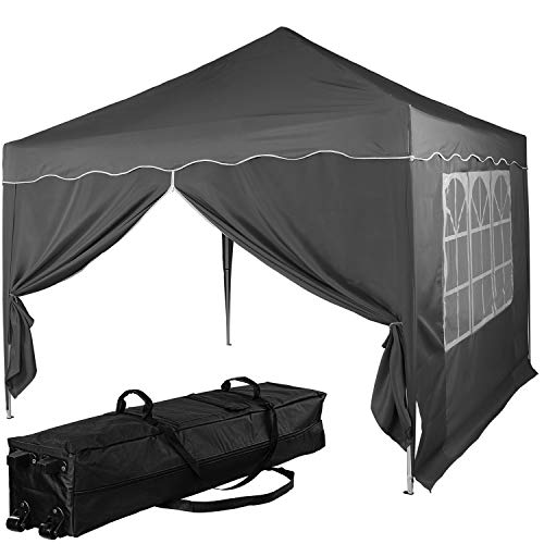 INSTENT Pavillon 3 x 3 m Basic wasserdicht UV Schutz 50+, 2 Seitenteile, Farbwahl, Dunkel-Grau INSTENT Pavillon 3 x 3 m Basic wasserdicht UV Schutz 50+, 2 Seitenteile, Farbwahl, Dunkel-Grau von INSTENT