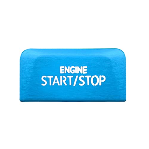 INTCHE Auto Motor Start Stop Taste Schalter Abdeckung Trim für Golf 8 MK8 at ZubehöR 2020 2021 Blau von INTCHE
