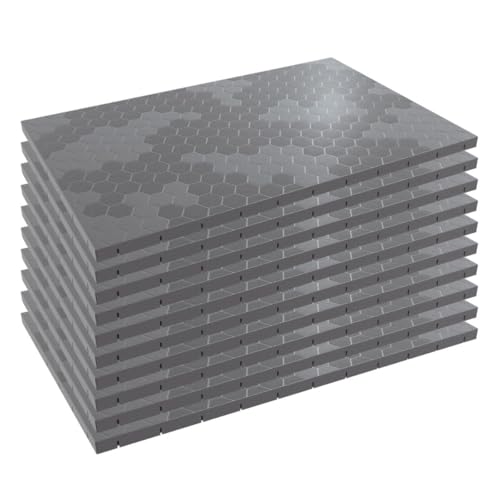 10 Stück Bodenfliesen mit Clip, grau, 116 x 76 x 3 cm, rechteckig, Polypropylen, Bodenbeschichtung, 7,69 m² INTEC 10 Stück Bodenfliesen mit Clip, grau, 116 x 76 x 3 cm, rechteckig, Polypropylen, Bodenbeschichtung, 7,69 m² INTEC von INTEC