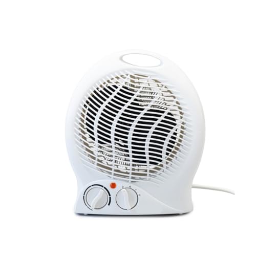 INTEC - Heizlüfter, 2000 W, INTEC vertikal, Weiß, 2 in 1 warm/kühl, Heizkörper für Badezimmer von INTEC