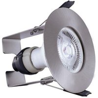 Integral Led Lighting - Integral - led Fire Rated Static Downlight Einbaustrahler Runder Isolationsschutz / GU10-Halter Satin Nickel IP65 von INTEGRAL LED LIGHTING