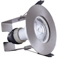Led Fire Rated Static Downlight Einbaustrahler Runder Isolationsschutz / GU10-Halter Satin Nickel IP65 - Integral von Integral