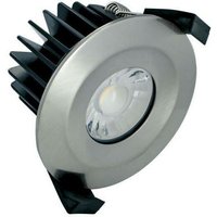 Integral Led Lighting - Integral - led IP65 Brandschutz-Downlight Einbaustrahler 6W 3000K 430lm Dimmbare Lünette Satin Nickel IP65 von INTEGRAL LED LIGHTING