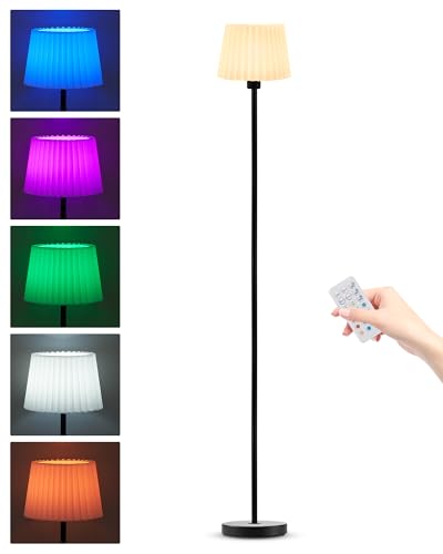Akku Stehlampe Kabellos mit Fernbedienung, 145cm Höhenverstellbar Kleine LED Stehlampe mit Timer und Dimmbar RGB, Tragbar Aufladbare Standing Lamp für Schlafzimmer Dekoration Outdoor Terrassen Balkon Akku Stehlampe Kabellos mit Fernbedienung, 145cm Höhenverstellbar Kleine LED Stehlampe mit Timer und Dimmbar RGB, Tragbar Aufladbare Standing Lamp für Schlafzimmer Dekoration Outdoor Terrassen Balkon von INTELIVE