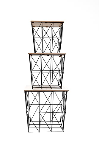 INTEMPORA LES IDEES DECO SONT LA! Beistelltisch, Metall, Schwarz, one Size von INTEMPORA LES IDEES DECO SONT LA!