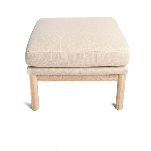 INTEMPORA LES IDEES DECO SONT LA! Hocker, Polyester Holz, beige, 35cm x 35cm x 40cm von INTEMPORA LES IDEES DECO SONT LA!