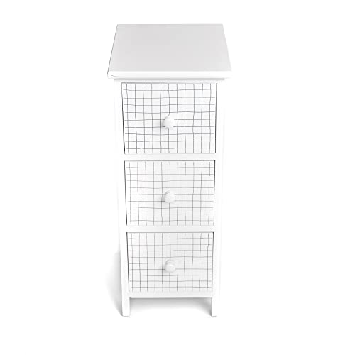 INTEMPORA LES IDEES DECO SONT LA! Möbel, Holz, weiß, 25X29X62CM von INTEMPORA LES IDEES DECO SONT LA!