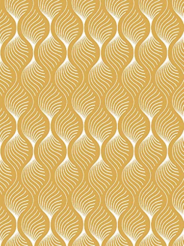 INTEMPORA LES IDEES DECO SONT LA! Teppich, Polypropylen, Gelb und Gold, 150cm x 200cm von INTEMPORA LES IDEES DECO SONT LA!