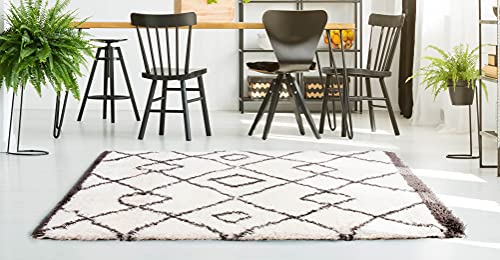 INTEMPORA LES IDEES DECO SONT LA! Teppich, Polypropylen, weiß/grau, 150cm x 200cm von INTEMPORA LES IDEES DECO SONT LA!