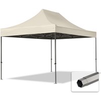 3x4,5 m Faltpavillon, premium Stahl 40mm, creme - crème von INTENT24