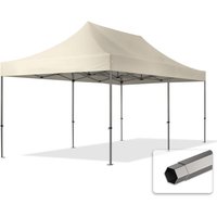 3x6 m Faltpavillon, premium Stahl 40mm, creme - crème von INTENT24