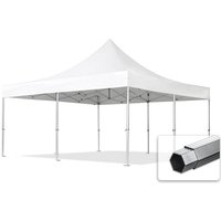 5x5 m Faltpavillon, professional Alu 50mm, feuersicher, weiß - weiß von INTENT24