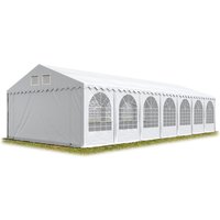 Festzelt 5x14 m Partyzelt Eventzelt XXL 2,6m hoch weiß Pavillon PVC 1400 N 100% wasserdicht von INTENT24