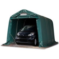 Garagenzelt Carport 2,4 x 3,6 m in dunkelgrün Unterstand Lagerzelt mit pvc 800 n Plane und stabiler Stahlrohrkonstruktion - dunkelgrün von INTENT24