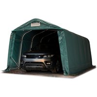 Garagenzelt Carport 3,3 x 6,0 m in dunkelgrün Unterstand Lagerzelt mit feuersicherer PRIMEtex 2300 PVC Plane - dunkelgrün von INTENT24