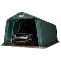 Garagenzelt Carport 3,3 x 7,2 m in dunkelgrün Unterstand Lagerzelt mit PVC 800 N Plane und stabiler Stahlrohrkonstruktion - dunkelgrün von INTENT24