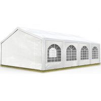 Hochwertiges Partyzelt 5x8 m Pavillon Zelt pe Plane 450 n Gartenzelt Festzelt Wasserdicht weiß von CARPASOL