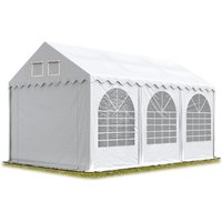 Hochwertiges Zelt Partyzelt Festzelt 3x6 m PVC weiß wasserdicht XXL Höhe von INTENT24