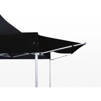 3m Vordach für Faltpavillons premium und professional mit Polyesterplane, schwarz von TOOLPORT