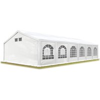 Carpasol - toolport Partyzelt Festzelt 6x12 m in weiß professional pe Plane 550 n Wasserdicht uv Schutz mit bodenrahmen Gartenzelt von CARPASOL