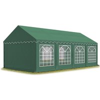 Party-Zelt Festzelt 4x8 m Garten-Pavillon -Zelt pvc Plane 700 n in dunkelgrün Wasserdicht von CARPASOL