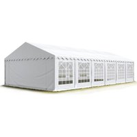 Party-Zelt Festzelt 6x12 m feuersicher Garten-Pavillon -Zelt pvc Plane 750 n in weiß Wasserdicht - weiß von INTENT24