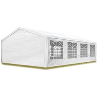 Partyzelt Pavillon 5x8 m in weiß pe Plane 350 n Wasserdicht uv Schutz Festzelt Gartenzelt von CARPASOL