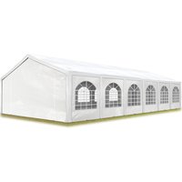 TOOLPORT Hochwertiges Partyzelt 6x12 m Pavillon Zelt PE Plane 450 N Gartenzelt Festzelt Bierzelt Wasserdicht weiß - weiß von INTENT24