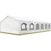 TOOLPORT Hochwertiges Partyzelt 6x12 m Pavillon Zelt PE Plane 450 N Gartenzelt Festzelt Bierzelt Wasserdicht weiß von CARPASOL