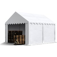 Toolport Lagerzelt 3x4 m Zelthalle Unterstand Weidezelt pvc Plane 700 n wasserdicht in weiß von CARPASOL