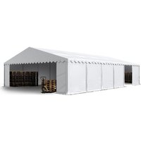 Toolport Lagerzelt 8x12 m Industriezelt Unterstand pvc Plane 750 n weiß mit Bodenrahmen und Dachverstärkung Toolport Lagerzelt 8x12 m Industriezelt Unterstand pvc Plane 750 n weiß mit Bodenrahmen und Dachverstärkung von CARPASOL