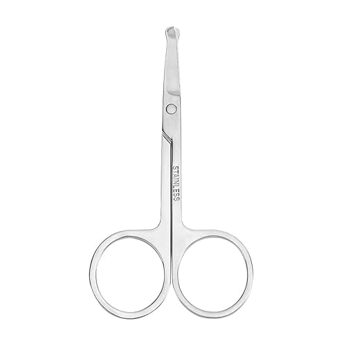 Nasenschere - Nasentrimmer - Augenbrauenschere - Bartschere (Silber) von INTER-ESQUE