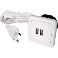 Inprojal Elektrosysteme - interBär 9016-008.81 2fach USB-Ladesteckdose mit usb IP20 Weiß von INPROJAL ELEKTROSYSTEME