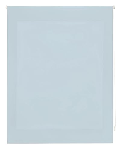 INTERBLIND | Premium Rollo, lichtdurchlässig, glatt, 100 x 175 cm (Breite x Höhe), Stoffmaß 97 x 170 cm, lichtdurchlässig, himmelblau - Premium Fensterrollo von INTERBLIND