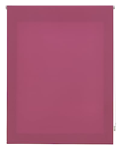 INTERBLIND | Premium Rollo, lichtdurchlässig, glatt, 100 x 250 cm (Breite x Höhe) - Rollo Stoffmaß 97 x 245 cm - lichtdurchlässig lila - Premium Fensterrollo von INTERBLIND