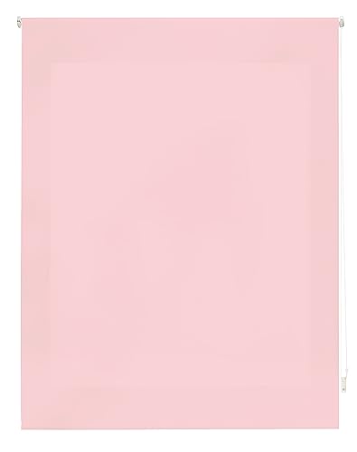 INTERBLIND | Premium Rollo, lichtdurchlässig, glatt, 120 x 175 cm (Breite x Höhe) - Rollo Stoffmaß 117 x 170 cm - lichtdurchlässig rosa - Premium Fensterrollo von INTERBLIND