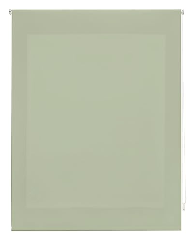 INTERBLIND Premium Rollo, durchscheinend, glatt, 140 x 175 cm - Stoffmaß 137 x 170 cm - Pastellgrün - für Fenster von INTERBLIND