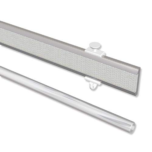 INTERDECO Paneelwagen Aluminium mit Klettband kürzbar für Gardinenschienen, Universal Easyslide, 60 cm von INTERDECO