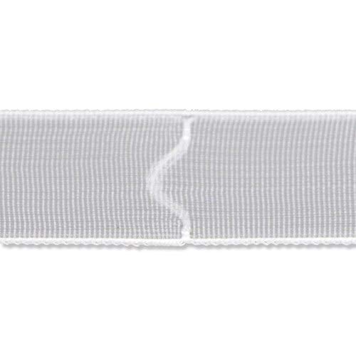 Interdeco Raffrolloband/Faltrolloband Transparent, 18 mm für Raffrollos, 5 Meter von INTERDECO