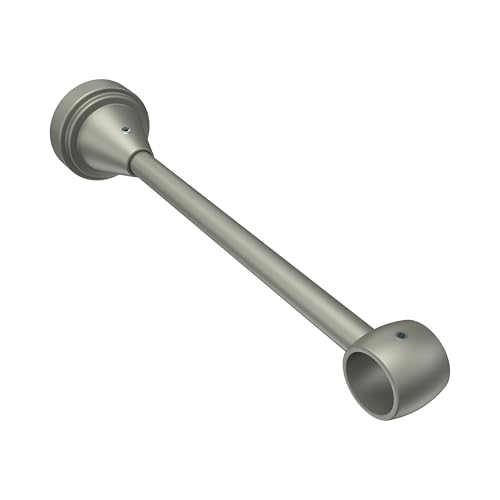 Interdeco Gardinenstangen Träger/Wandhalter Chrom matt 17 cm Abstand geschlossen 1-läufig 16 mm Ø Primus von INTERDECO