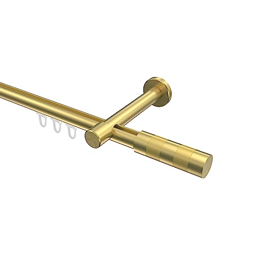 Interdeco Gardinenstangen mit Innenlauf Messing Optik 20 mm Ø Prestige Mavell, 200 cm Interdeco Gardinenstangen mit Innenlauf Messing Optik 20 mm Ø Prestige Mavell, 200 cm von INTERDECO