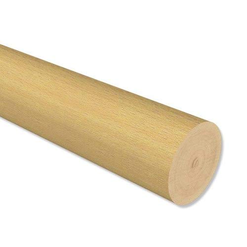Interdeco Holzstange in Buche lackiert 20 mm Ø für Gardinenstangen, 100 cm von INTERDECO