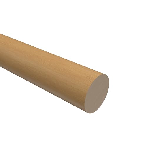 Interdeco Holzstange in Buche lackiert 28 mm Ø für Gardinenstangen, 240 cm von INTERDECO
