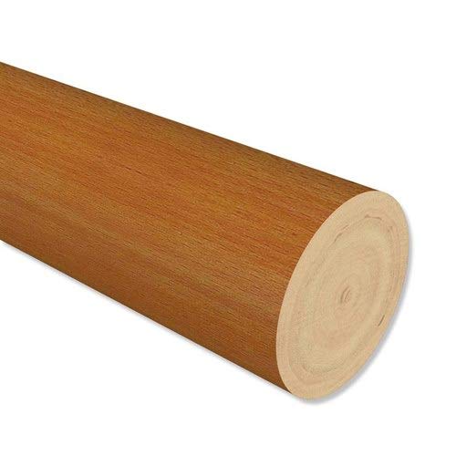 Interdeco Holzstange in Kirschbaum lackiert 28 mm Ø für Gardinenstangen, 160 cm von INTERDECO