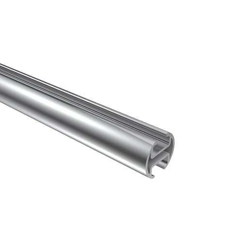 Interdeco Innenlaufprofil Chrom 20 mm Ø aus Aluminium für Innenlauf-Gardinenstangen, 100 cm von INTERDECO