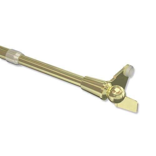 Interdeco Klemmstange (1 Stück), Klemmfix Scheibenstange Messing-farbig in 10/8 mm Ø, Avanti, 80-100 cm ausdrehbar von INTERDECO