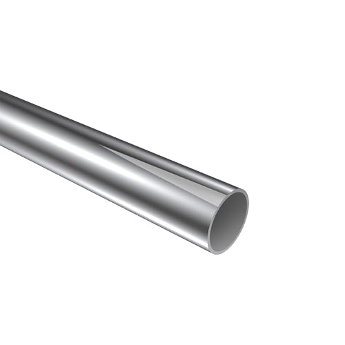 Interdeco Rohr Chrom in 20 mm Ø aus Metall für Gardinenstangen, 220 cm von INTERDECO