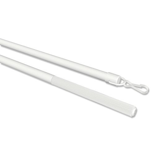 Interdeco Schleuderstab in Weiß aus Aluminium für Gardinen/Schiebevorhänge, Simply, 75 cm von INTERDECO