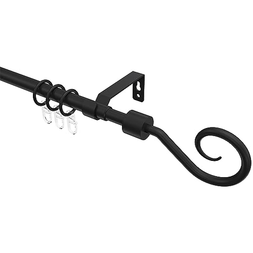 Interdeco ausziehbare Gardinenstange in Schwarz 13/16 mm Ø Hera Helix, 130-240 cm Interdeco ausziehbare Gardinenstange in Schwarz 13/16 mm Ø Hera Helix, 130-240 cm von INTERDECO