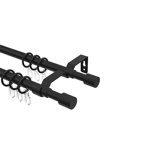Interdeco ausziehbare Gardinenstange in Schwarz 2-läufig 13/16 mm Ø Hera Livo, 130-240 cm Interdeco ausziehbare Gardinenstange in Schwarz 2-läufig 13/16 mm Ø Hera Livo, 130-240 cm von INTERDECO
